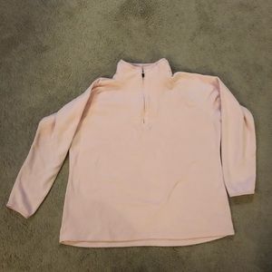 Eddie Bauer Pale Pink Fleece Halfzip, XXL